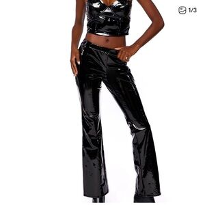 NWOT Forever 21 Faux Patent Vinyl Pants